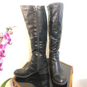 Cathy Jean Black Riding Boots